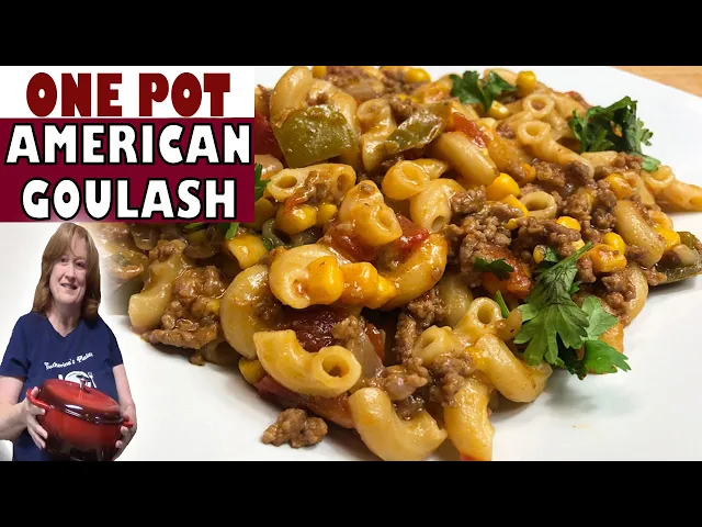 Video thumbnail for ONE POT AMERICAN GOULASH RECIPE | My Easy Version of Goulash