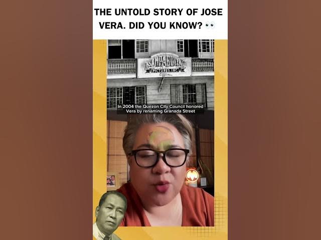 Video thumbnail for THE UNTOLD STORY OF JOSE VERA. DID YOU KNOW?