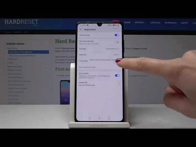 Video thumbnail for How to Change Date in HUAWEI P20 / P30 - Set up Time Zone