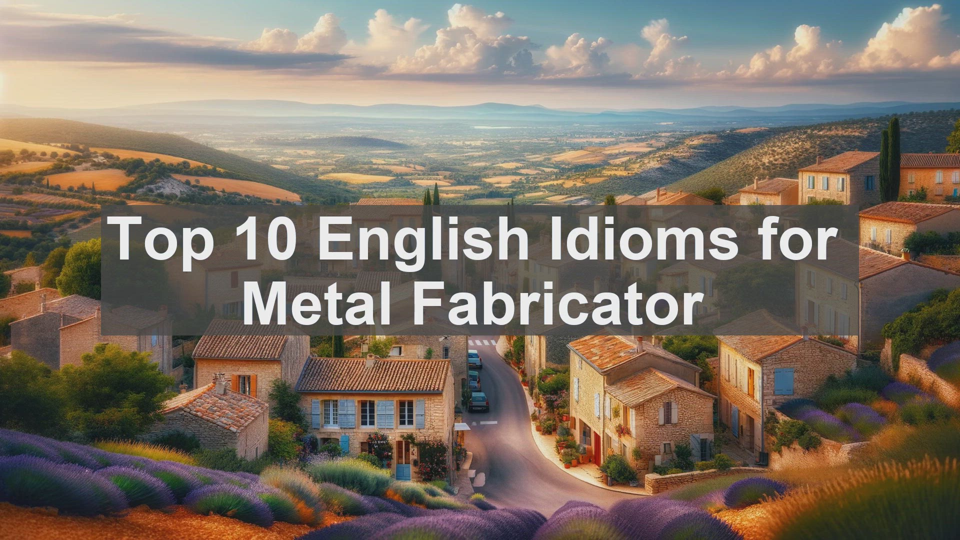 'Video thumbnail for Top 10 English Idioms for Metal Fabricator'