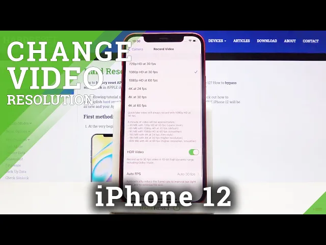 Video thumbnail for How to Change Video Resolution in iPhone 12 – Video Quality