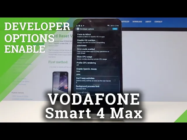 Video thumbnail for How to Enable Developer Options in Vodafone Smart 4 max