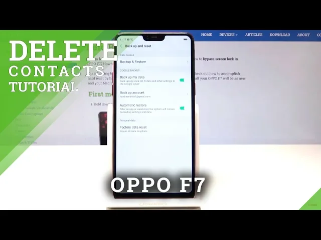 Video thumbnail for How to Delete Call History in OPPO F7 - Erase Contacts & Call Logs