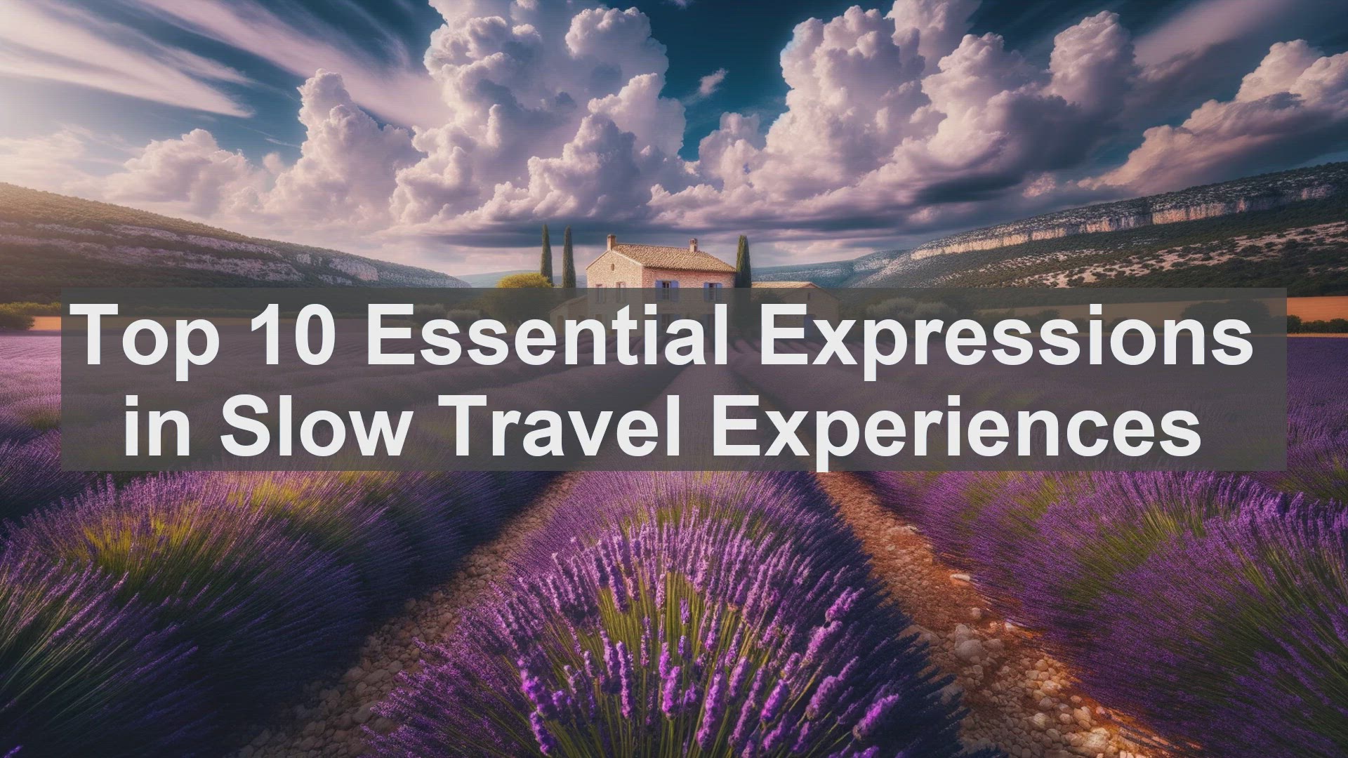 'Video thumbnail for Top 10 Essential Expressions in Slow Travel Experiences'
