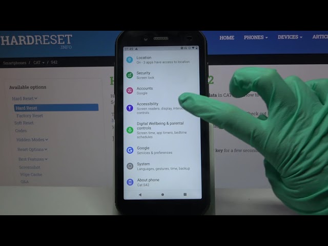 Video thumbnail for How to Enable/Disable High Contrast Text in Cat S42 - Make Font More Visible