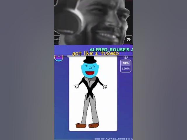 Video thumbnail for tuxedo man wiht blue face