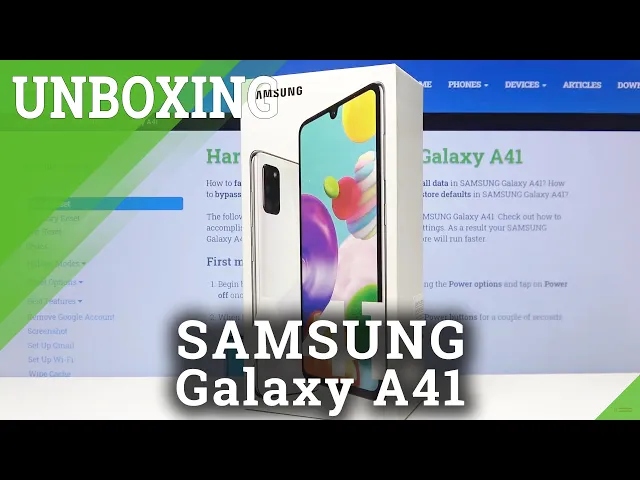 Video thumbnail for Unboxing SAMSUNG Galaxy A41 – What’s in the box?