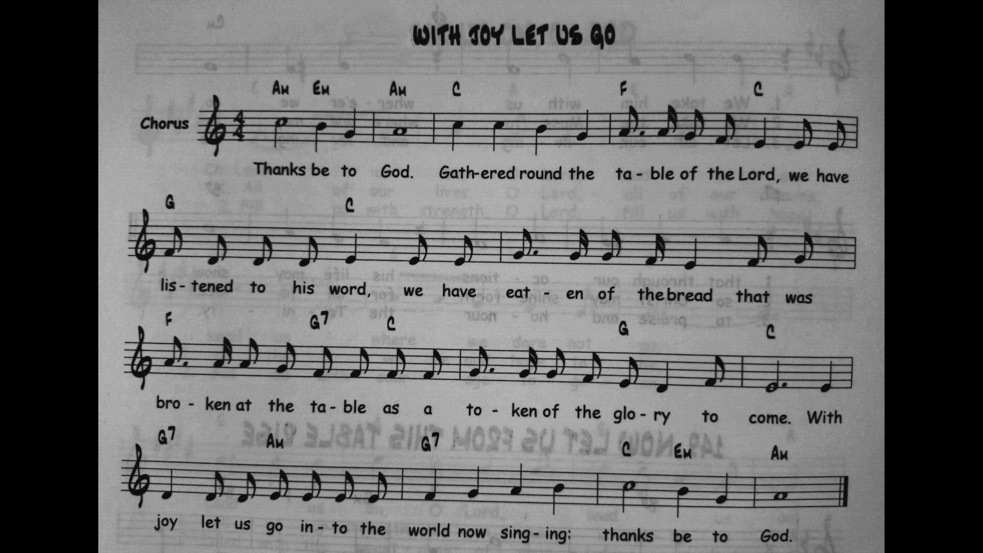 'Video thumbnail for With Joy Let Us Go - Catholic Mass Song Sheet Music'