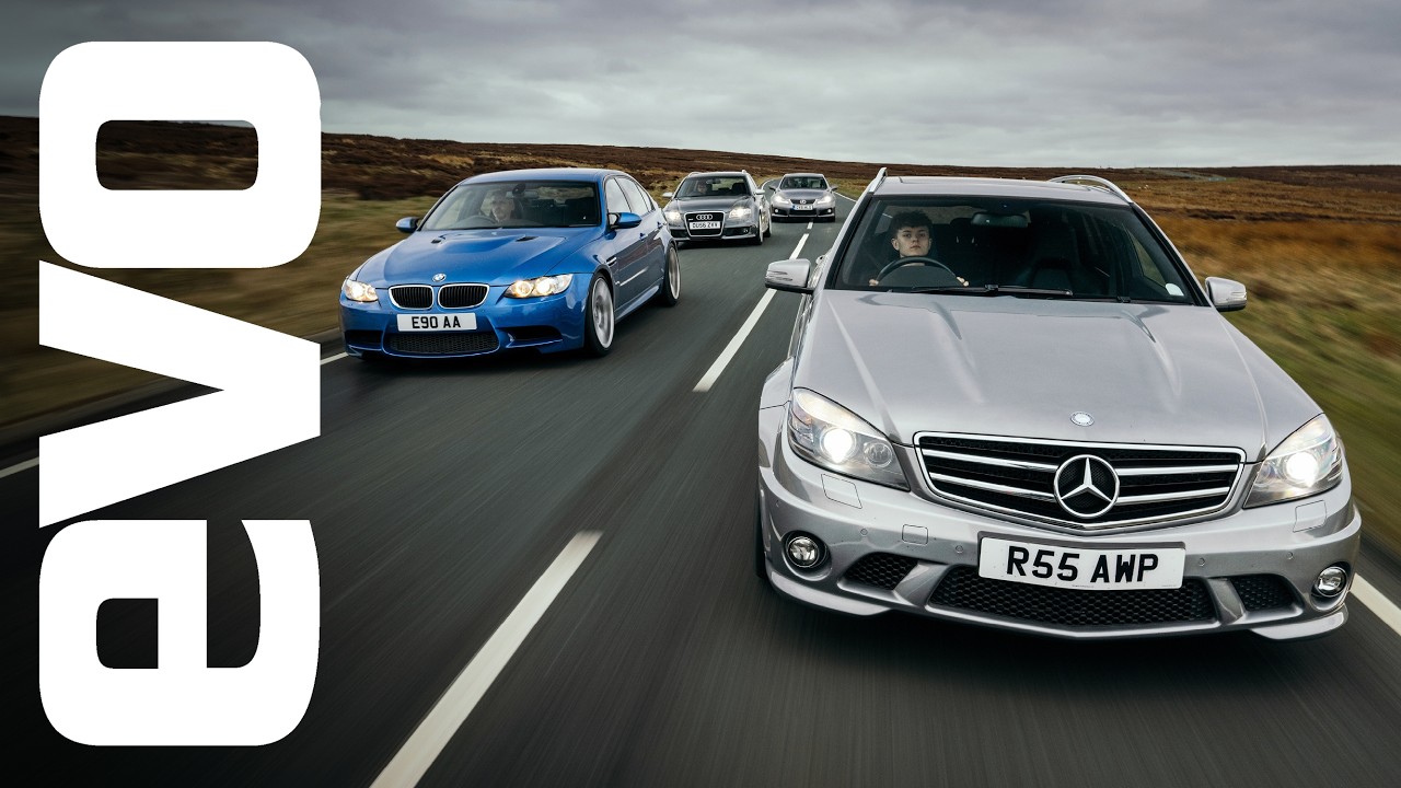 Video thumbnail for BMW M3 v Mercedes C63 v Lexus IS F v Audi RS4: £30k V8s go head-to-head