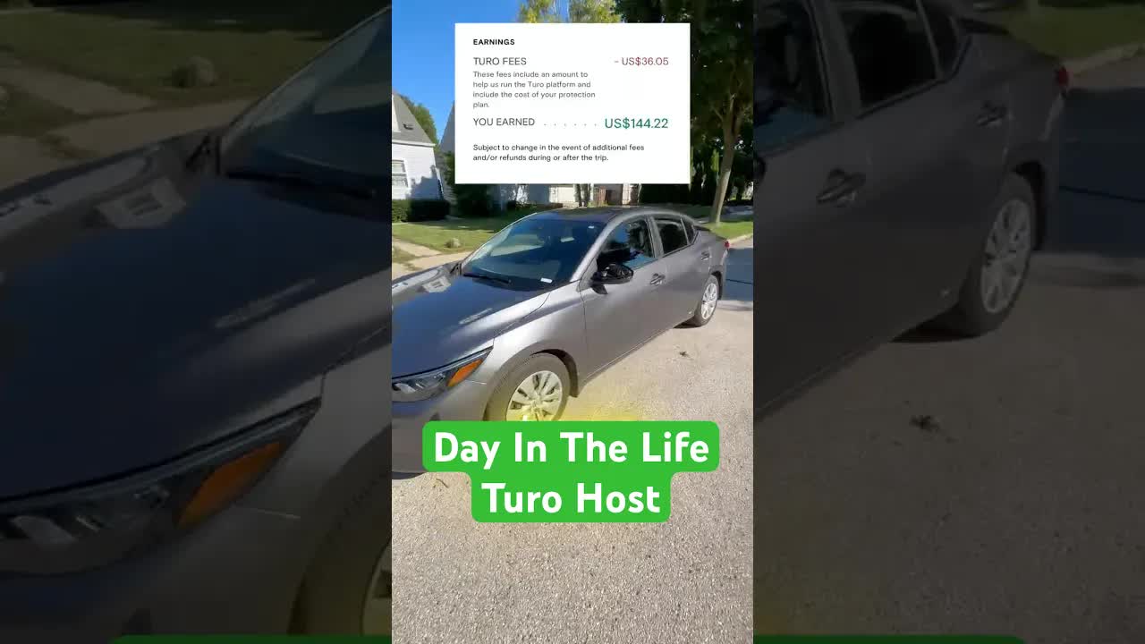 'Video thumbnail for financial wolf: turo host cleaning car after $144 rental, preparing for next airport trip'