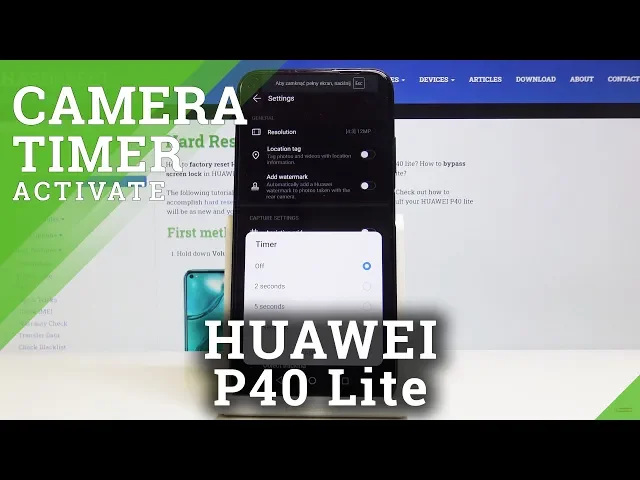 Video thumbnail for How to Set Camera Timer in HUAWEI P40 Lite - Delay Taking Photo