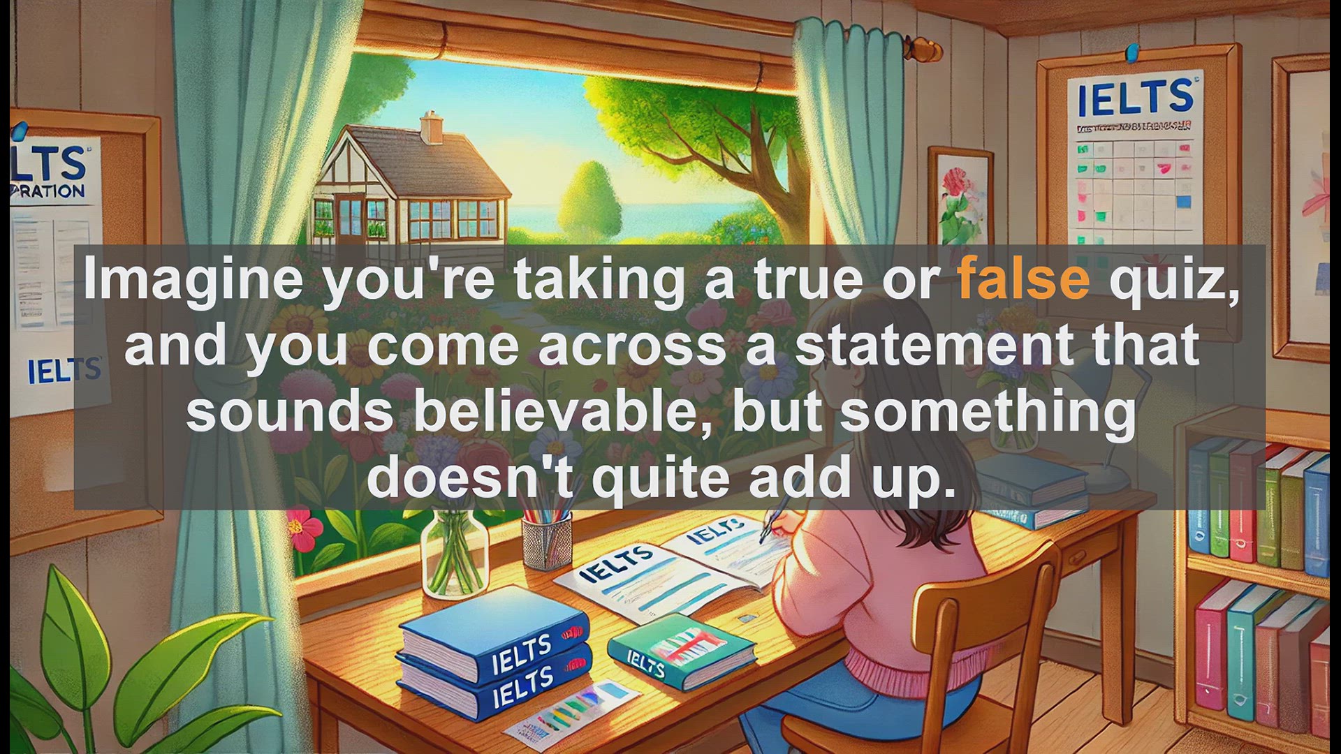 'Video thumbnail for 2500 Must Know IELTS 6.5 Vocabulary - Understanding 'False': Key Word for IELTS Success'