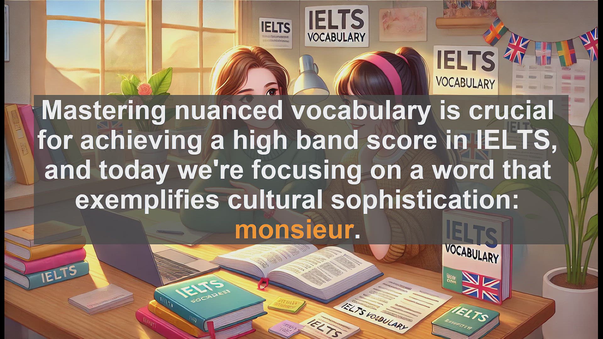 'Video thumbnail for 5000 Must Know IELTS 8.0 Vocabulary - IELTS Vocabulary: Understanding and Using 'Monsieur''