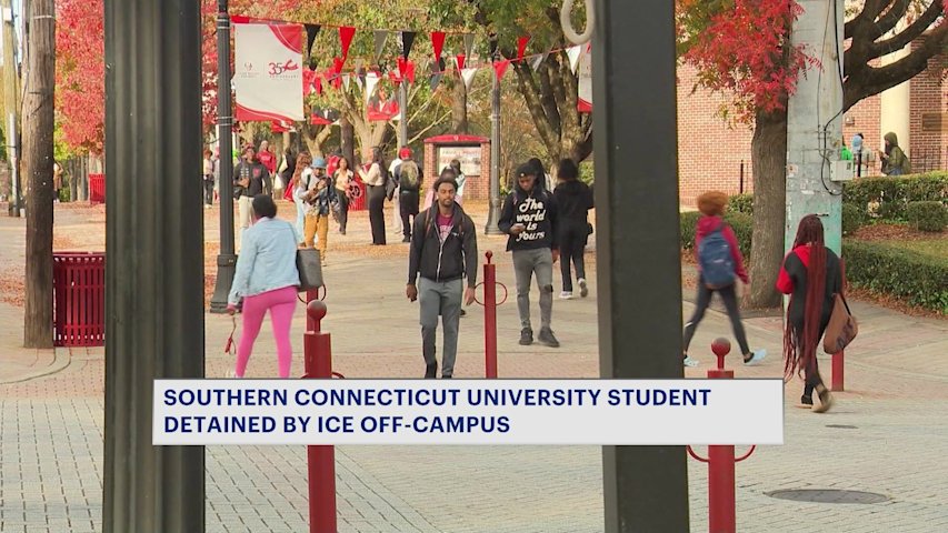 Video thumbnail for Southern Connecticut State University student arrested by ICE at Tweed New Haven Airport