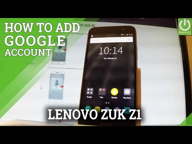 Video thumbnail for Google Account in LENOVO Zuk Z1 - Add Google Account / Sign In