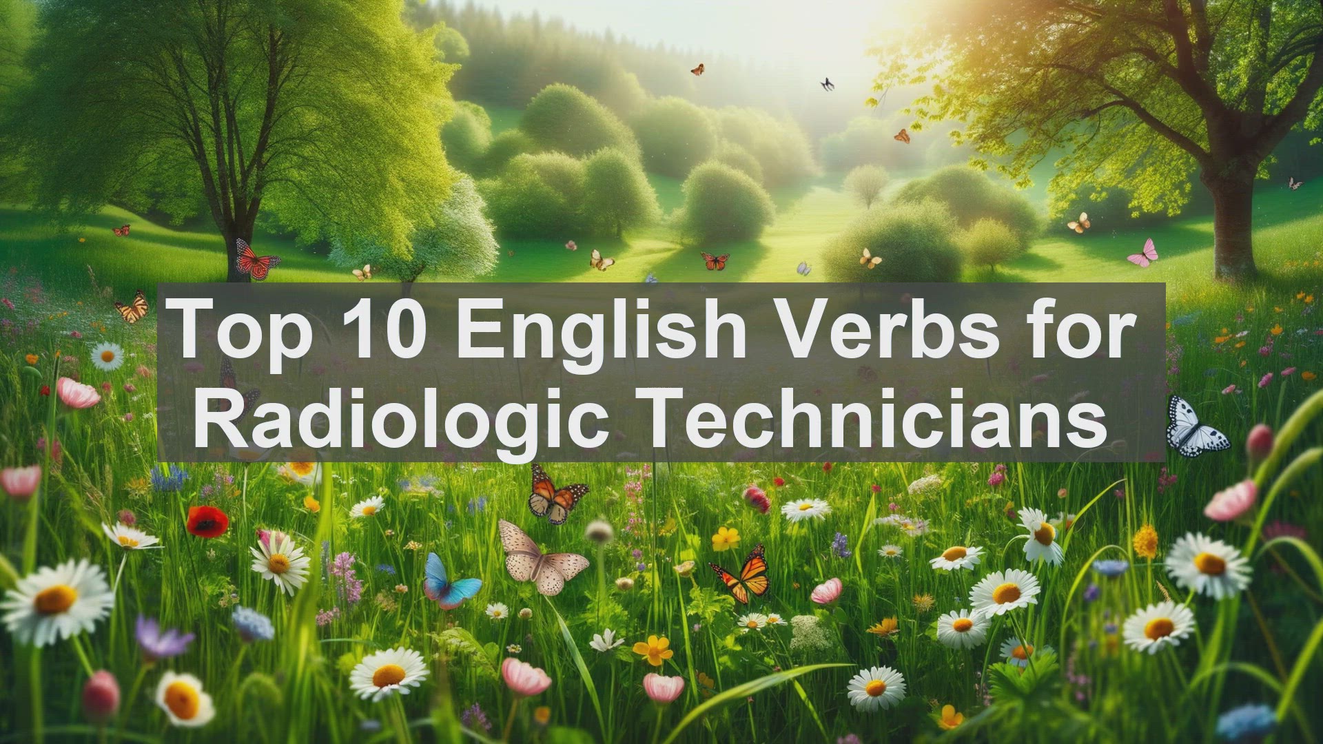 'Video thumbnail for Top 10 English Verbs for Radiologic Technicians'