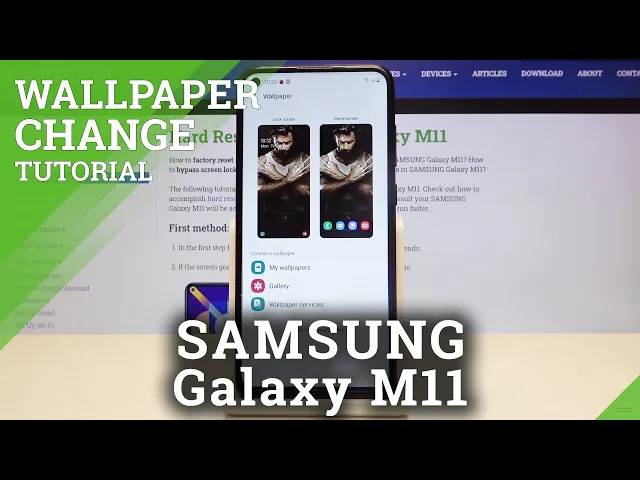 Video thumbnail for How to Update Desktop Look in Samsung Galaxy M11 - Change Wallpaper