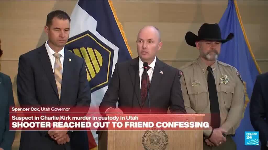 Video thumbnail for REPLAY: Charlie Kirk suspect confirmed caught at press conference