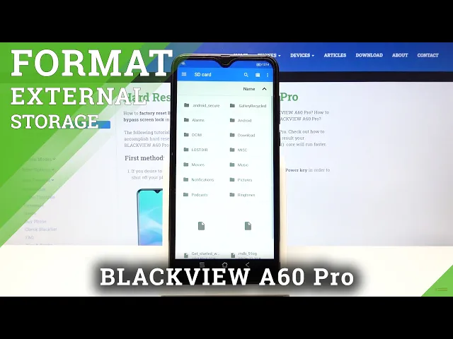 Video thumbnail for How to Format SD Card on BLACKVIEW A60 Pro – Free Some Memory Space