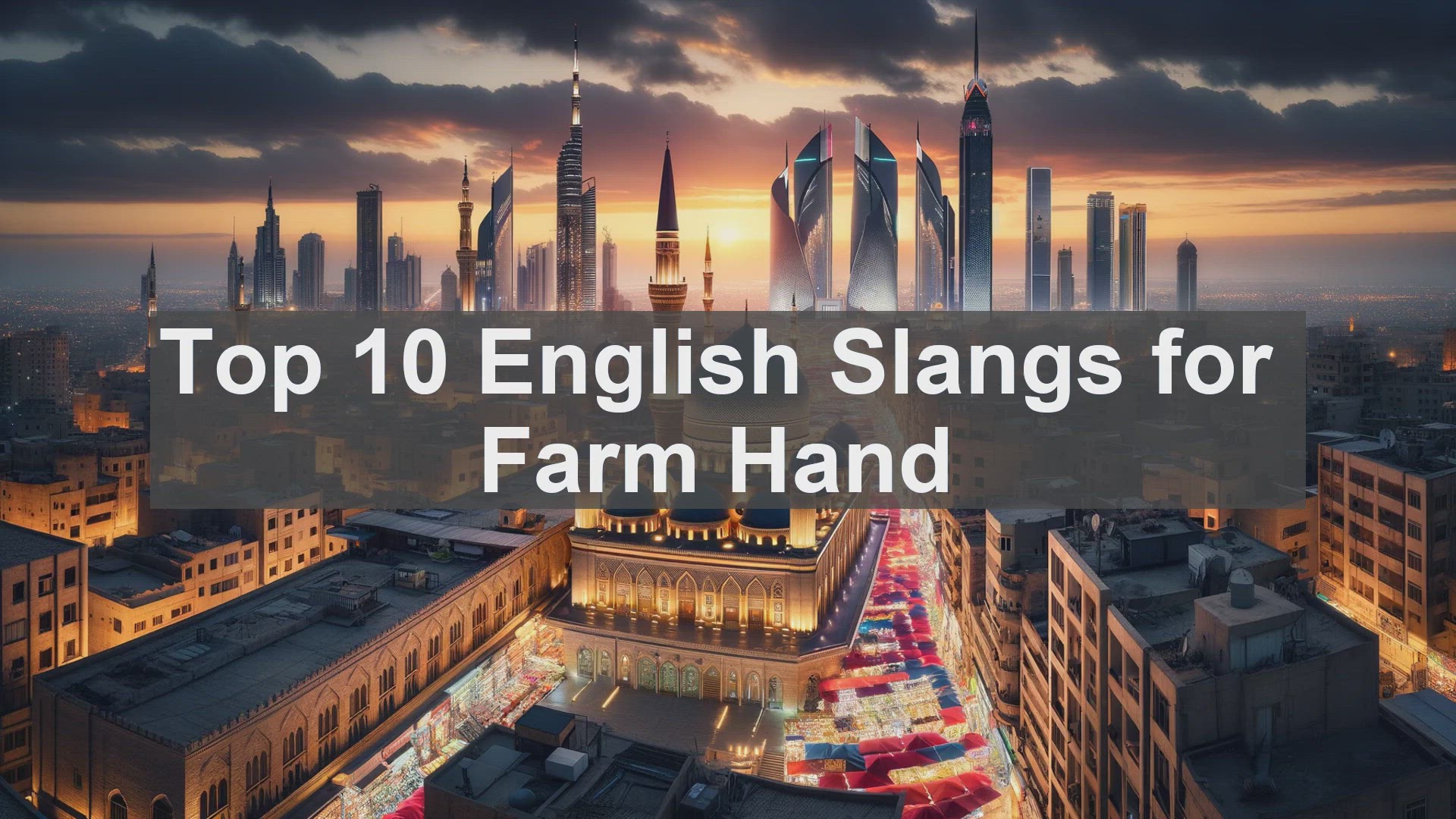 'Video thumbnail for Top 10 English Slangs for Farm Hand'