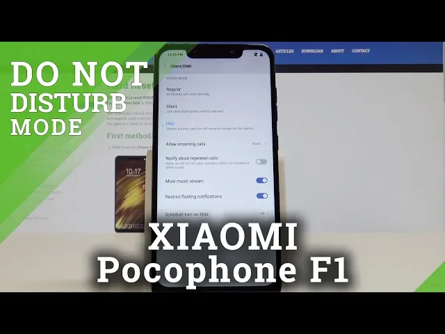 Video thumbnail for How to Enable Do Not Disturb in XIAOMI Pocophone F1 - DND Settings