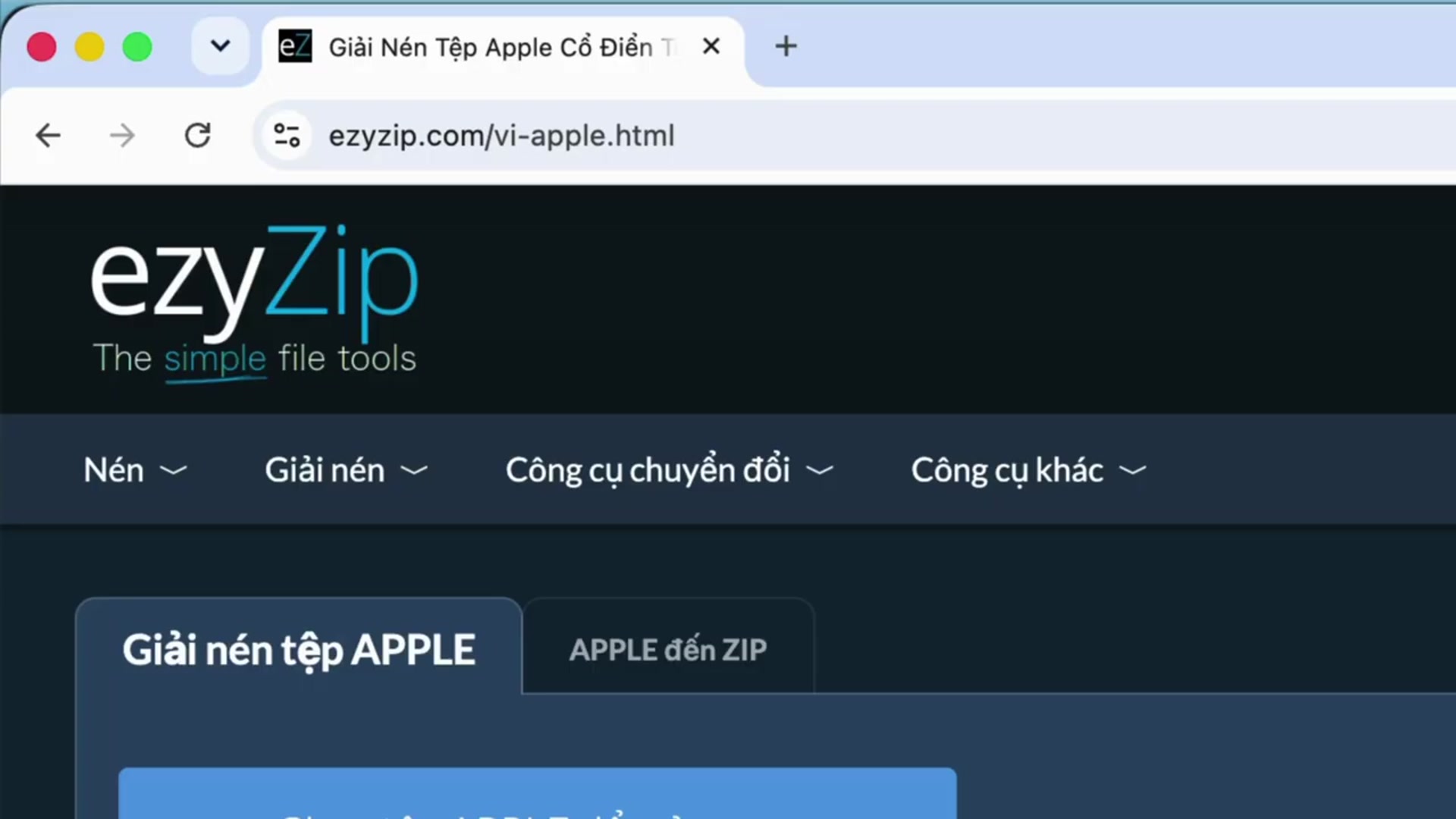 Video thumbnail for Cách Giải Nén Tệp Apple Cổ Điển Trực Tuyến Miễn Phí | Không Cần Cài Đặt Phần Mềm