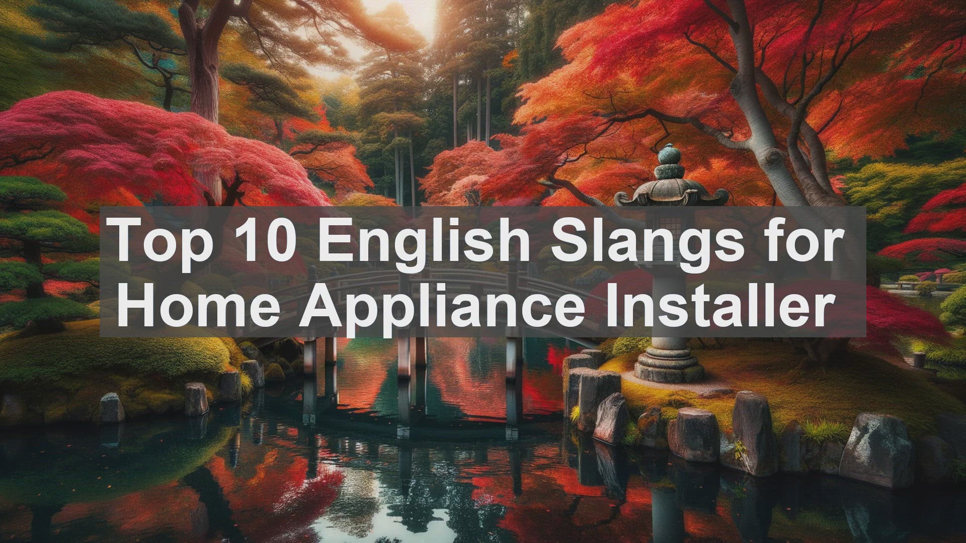 'Video thumbnail for Top 10 English Slangs for Home Appliance Installer'