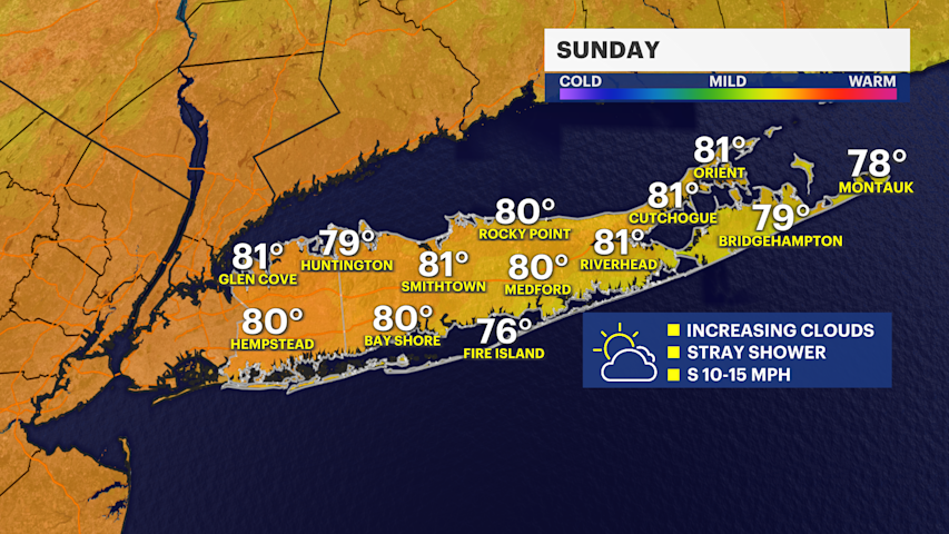 Video thumbnail for Humidity returns Sunday before stormy weather follows next week across Long Island
