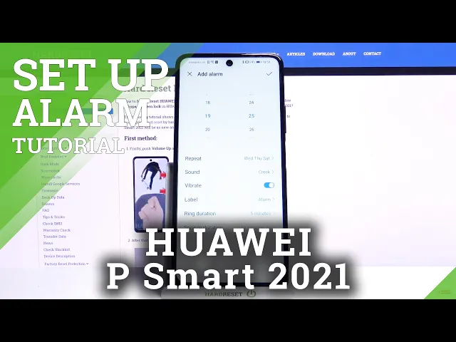 Video thumbnail for Set Up Alarm Clock in HUAWEI P Smart