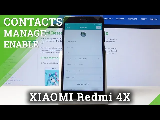 Video thumbnail for How to Add Profile Picture in XIAOMI Redmi 4X - Personalize Contact