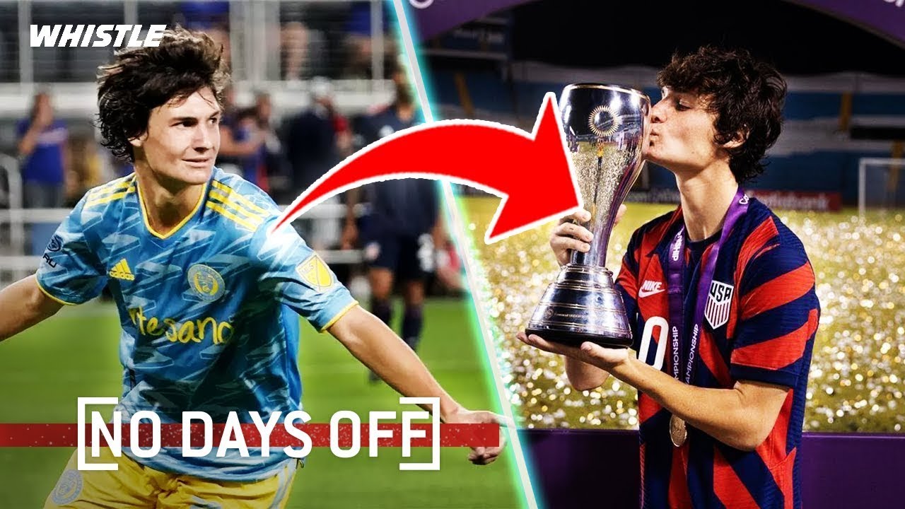 Video thumbnail for US Soccer’s SAVIOR? Future World Cup STAR Paxten Aaronson!