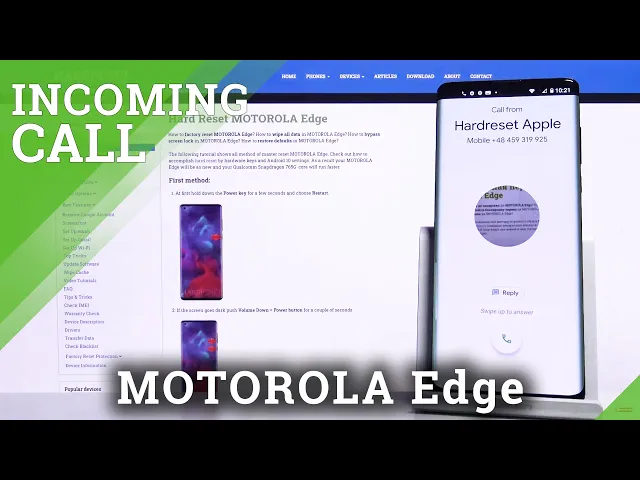 Video thumbnail for MOTOROLA Edge INCOMING CALL