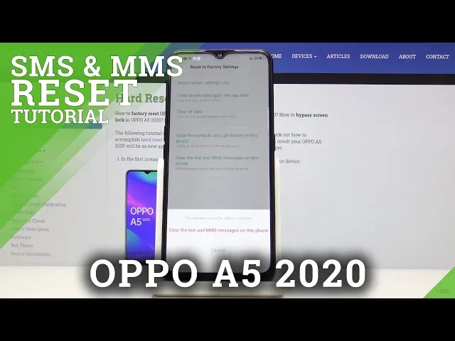 Video thumbnail for How to Clear Text and MMS Messages in OPPO A5 2020 - Delete Messages History