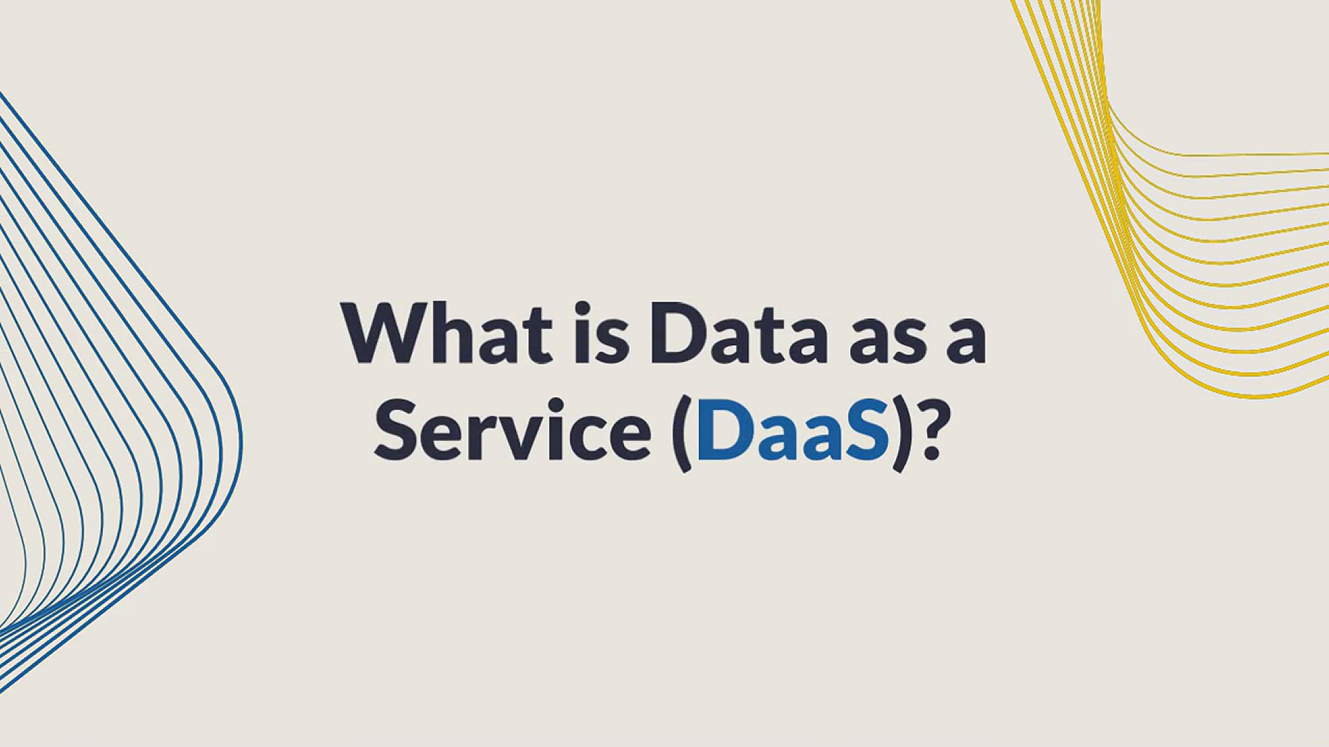 'Video thumbnail for What is Data as a Service (DaaS) in the Tech Industry?'