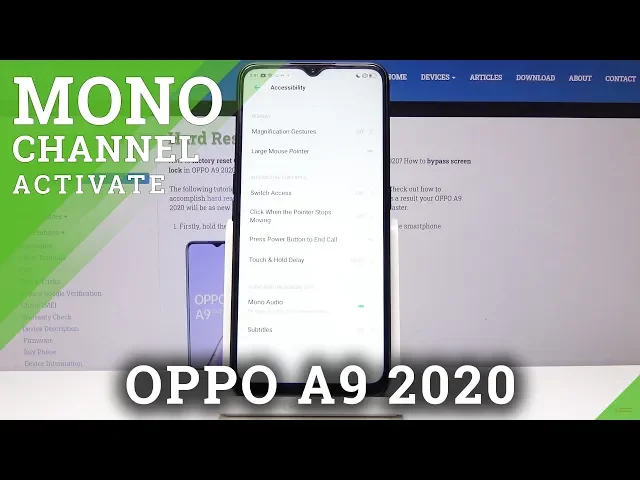 Video thumbnail for How to Turn On Mono Audio in OPPO A9 2020 - Activate OPPO Mono Channel