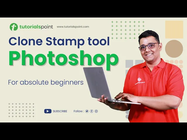 'Video thumbnail for Clone Stamp Tool Photoshop | How to use Clone Stamp Tool? | Tutorialspoint'