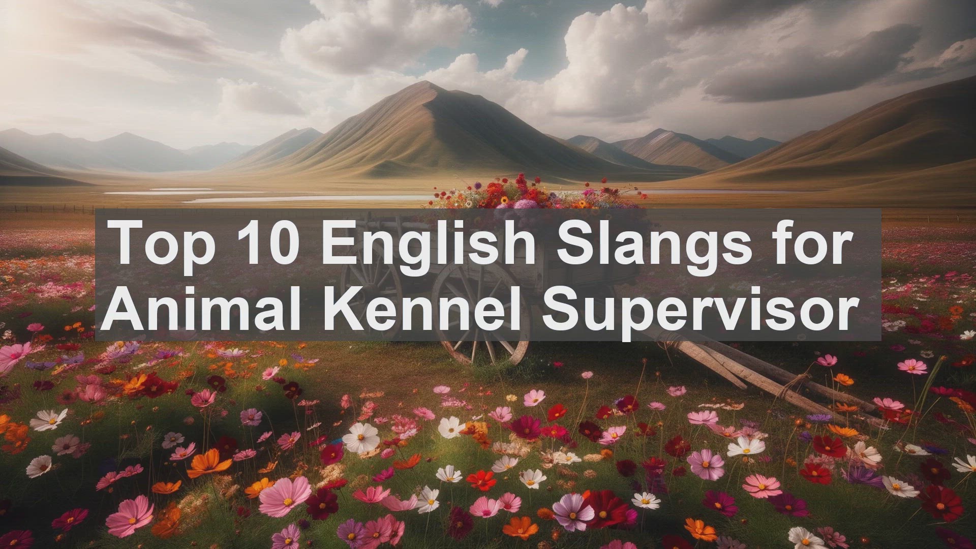 'Video thumbnail for Top 10 English Slangs for Animal Kennel Supervisor'