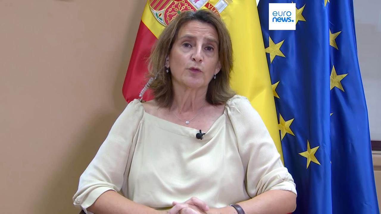 Video thumbnail for 'They are lying': Teresa Ribera slams climate deniers as fires rage in Euronews interview