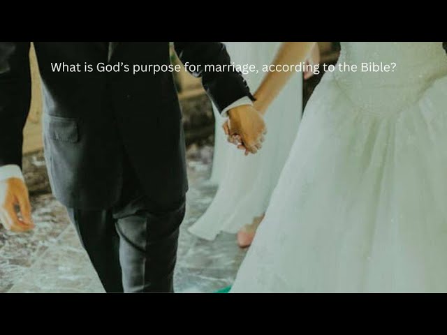Video thumbnail for Understanding God’s purpose for marriage according to the Bible and what the scriptures say