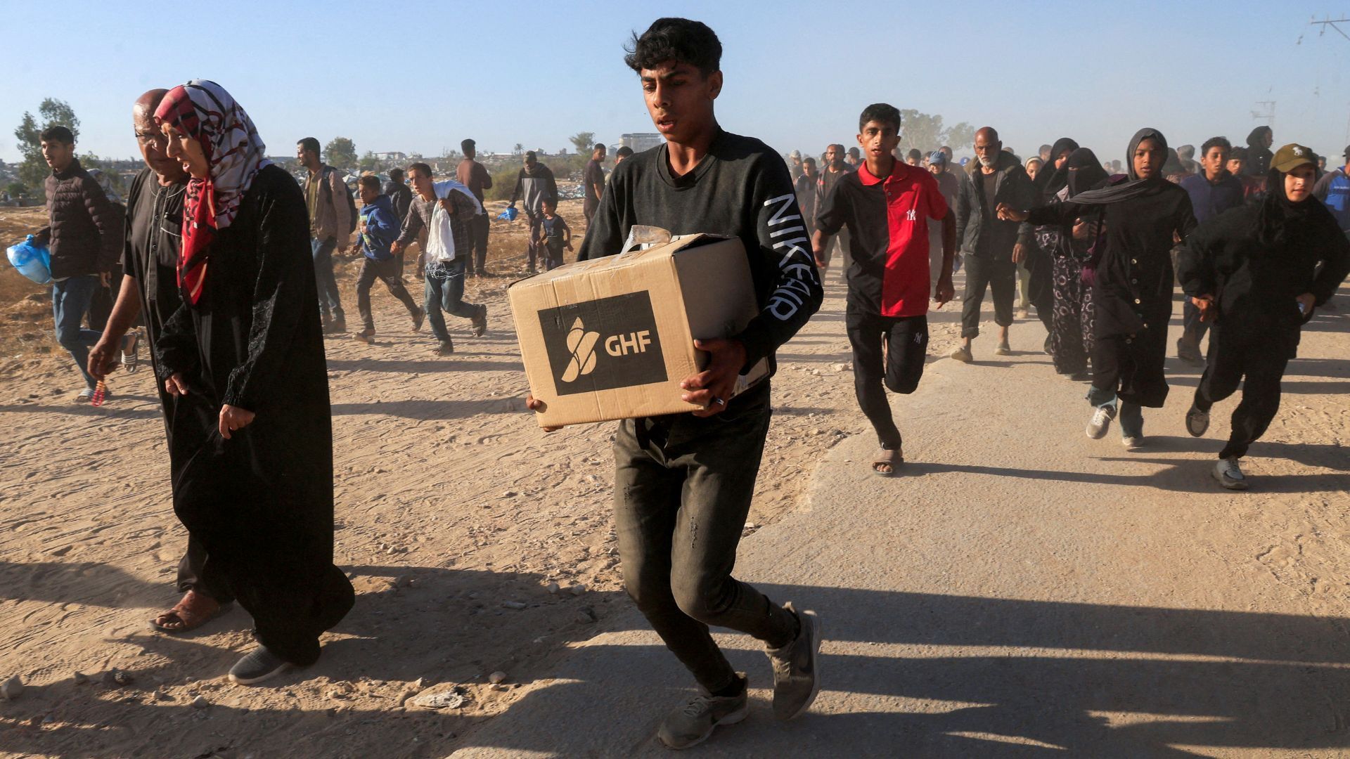 Video thumbnail for Weaponising food distribution in Gaza: A look back at GHF’s deadly hubs