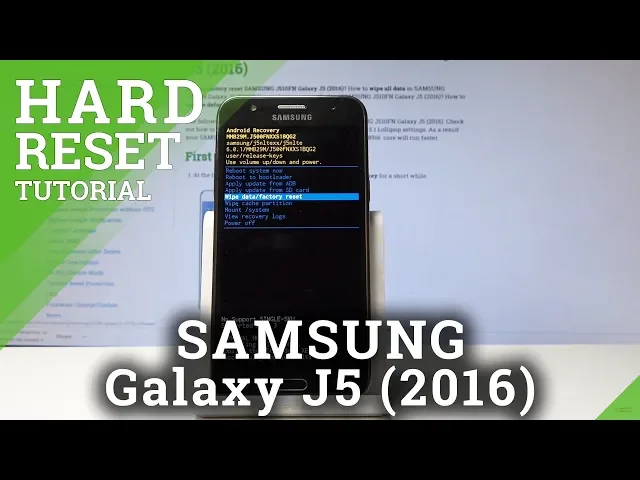 Video thumbnail for HARD RESET SAMSUNG Galaxy J5 (2016) - Wipe Data / Factory Reset