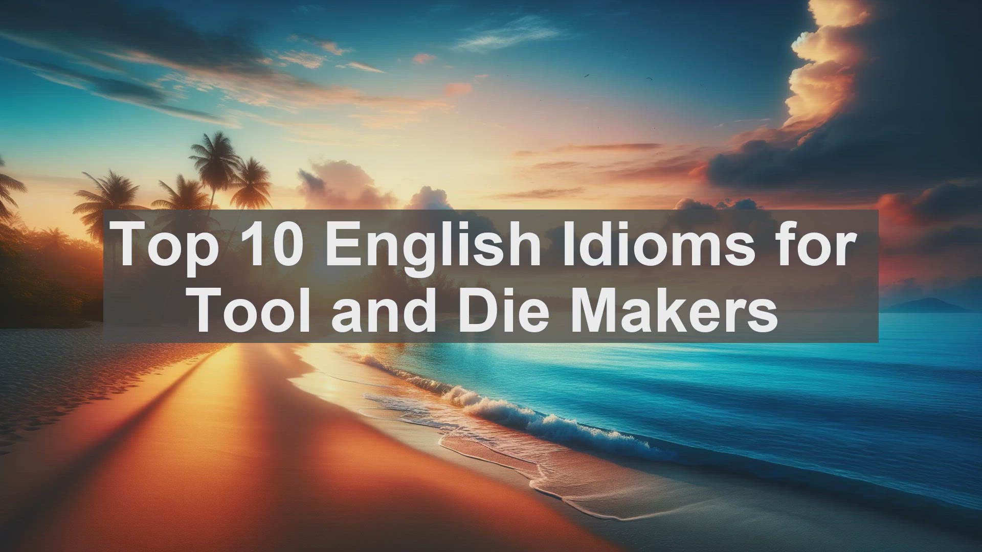 'Video thumbnail for Top 10 English Idioms for Tool and Die Makers'