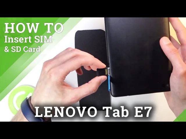 Video thumbnail for How to Insert Nano SIM & Micro SD Cards in LENOVO Tab E7 – SIM & SD Card Installation