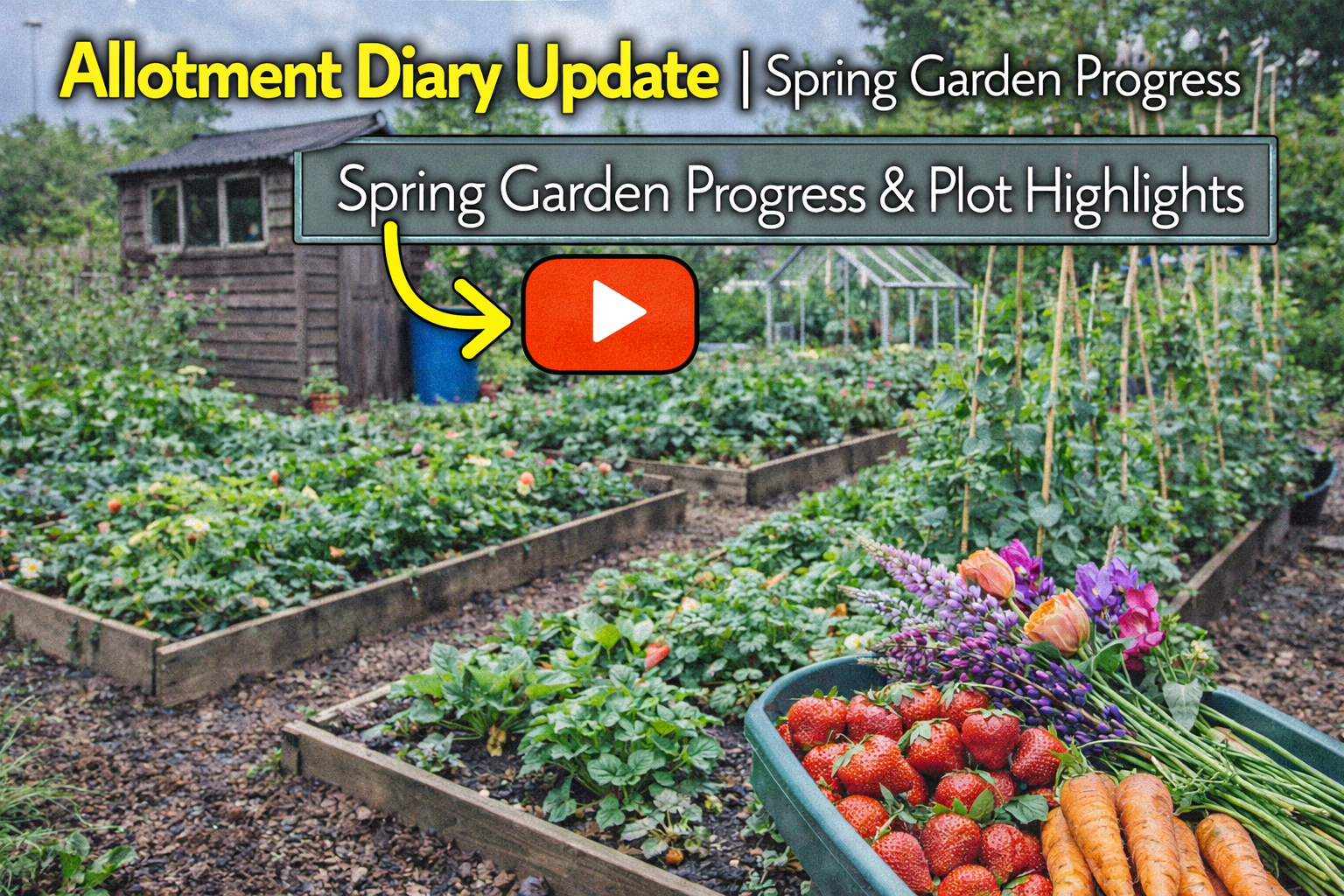 Video thumbnail for Allotment Diary Update | Spring Garden Progress & Plot Highlights