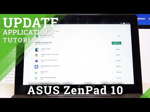 Video thumbnail for How to Update Apps in ASUS ZenPad 10 – Find Newest App Versions