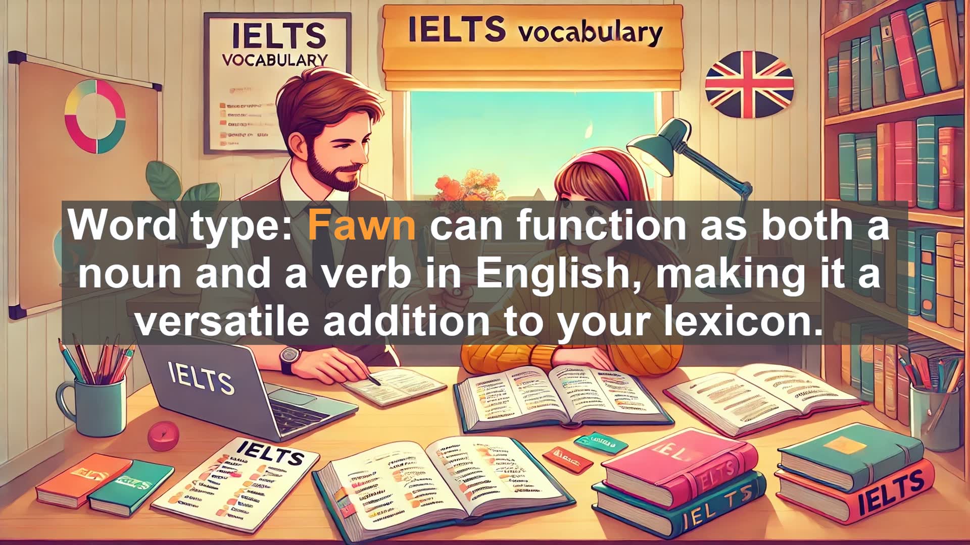 'Video thumbnail for 5000 Must Know IELTS 8.0 Vocabulary - Fawn: A Versatile Word for IELTS Success'