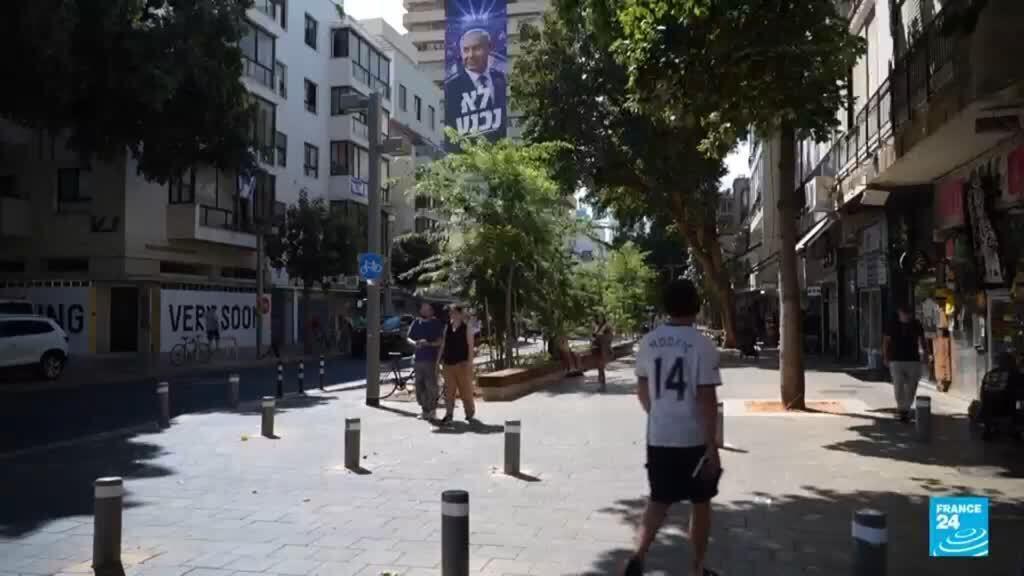 Video thumbnail for Israel braces for national elections seen as a referendum on Netanyahu