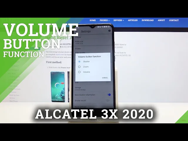 Video thumbnail for How to Set Up Volume Button Function in Alcatel 3X 2020 - Change Function of Side Buttons in Camera