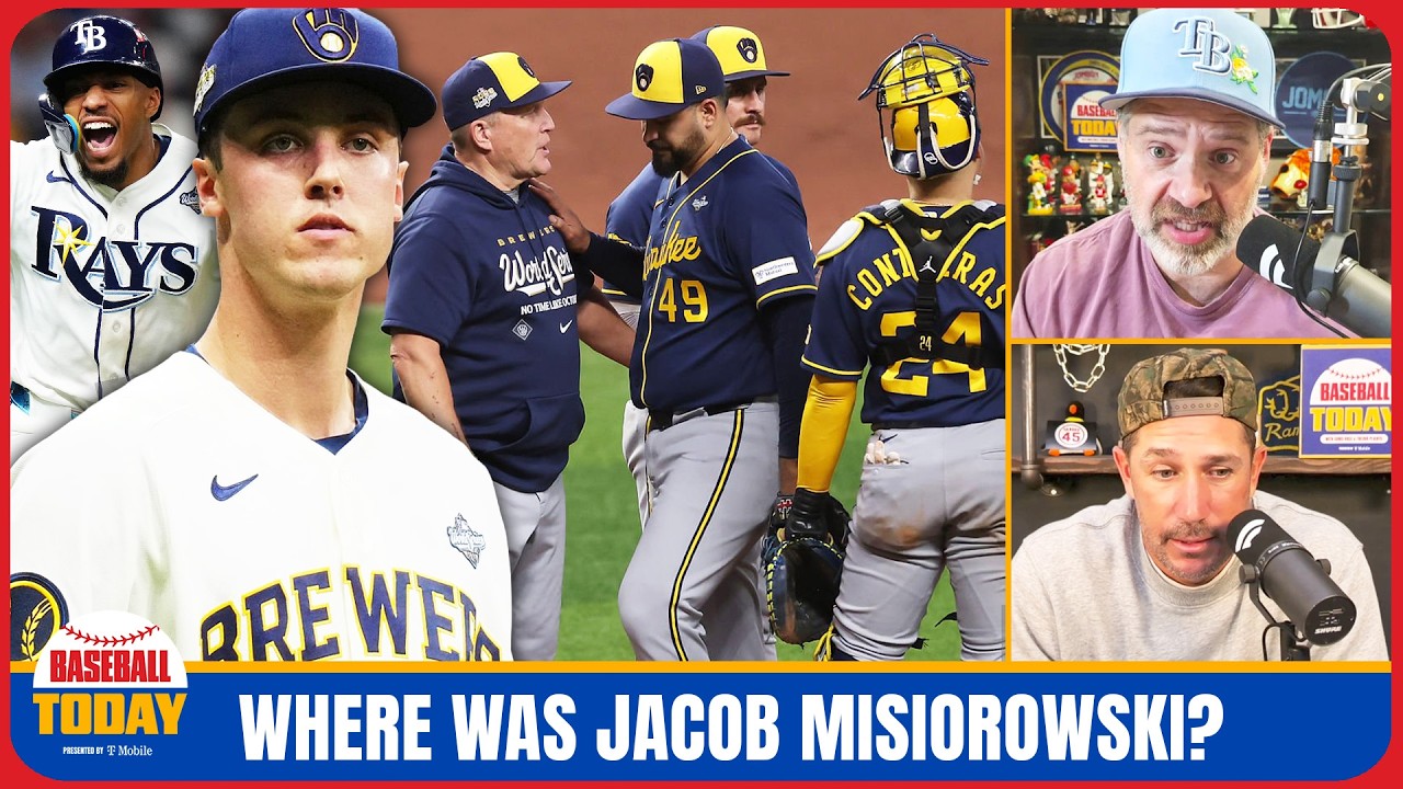 Video thumbnail for Where was Jacob Misiorowski in World Series game 4? | Baseball Today