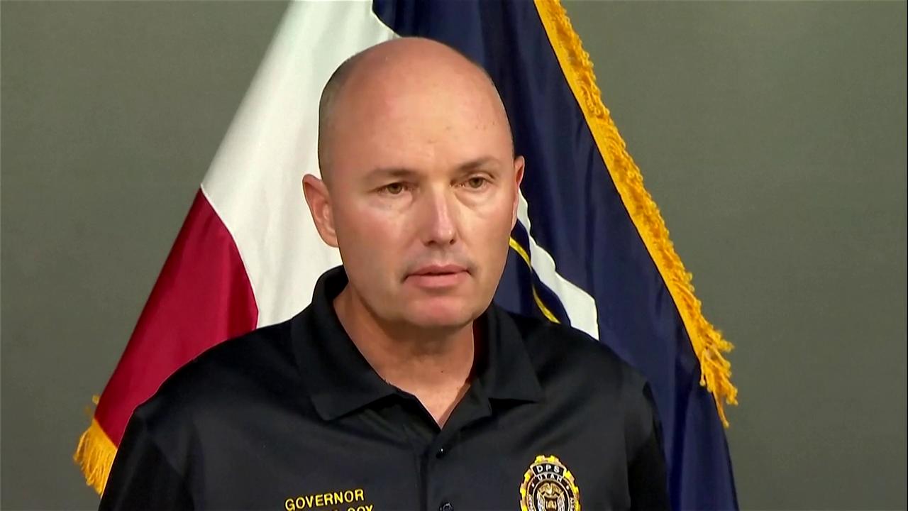 Video thumbnail for WATCH: Officials deliver statement on suspect in Charlie Kirk shooting